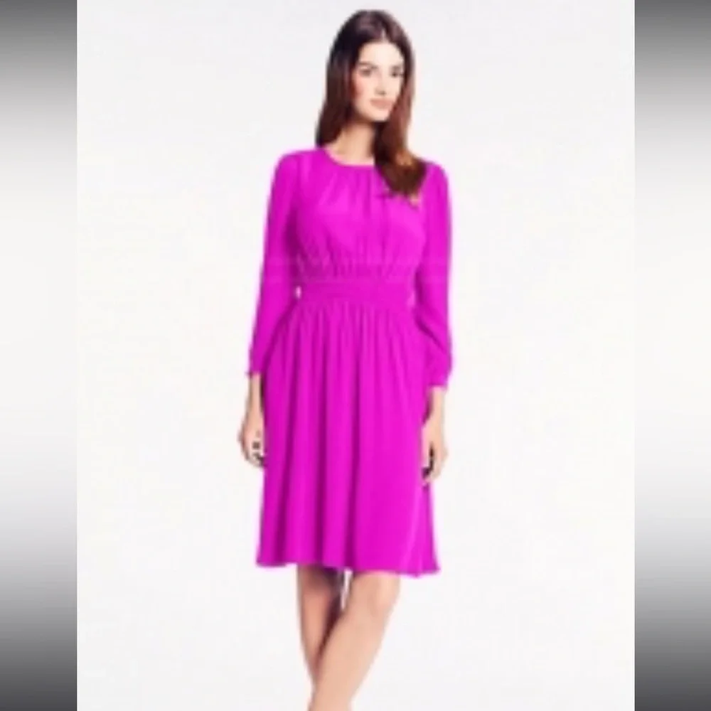 Kate‎ Spade Brighton Zari 3/4 Sleeve Mini Dress  Pink Size 4